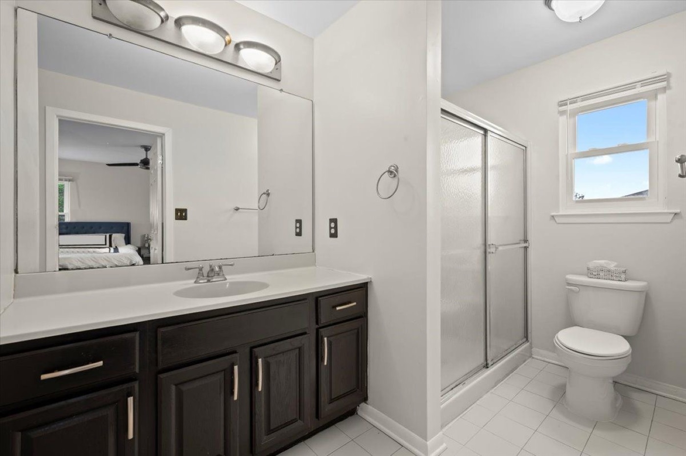 The primary bathroom